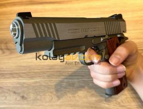 CYBERGUN Colt 1911 GBB Gümüş Airsoft Tabanca