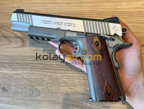 CYBERGUN Colt 1911 GBB Gümüş Airsoft Tabanca